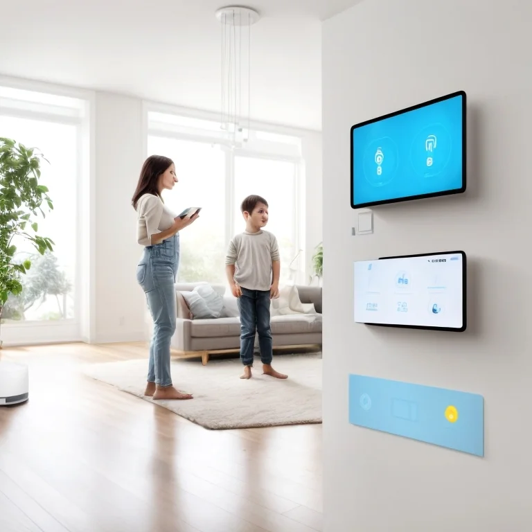 先進的なスマートホームリビング