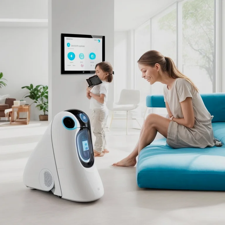 未来的なスマートホームのコントロールパネル